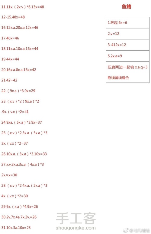 钩针玩偶图解教程（收藏） 第11步