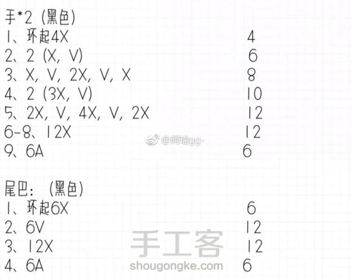 钩针玩偶图解教程（收藏） 第27步