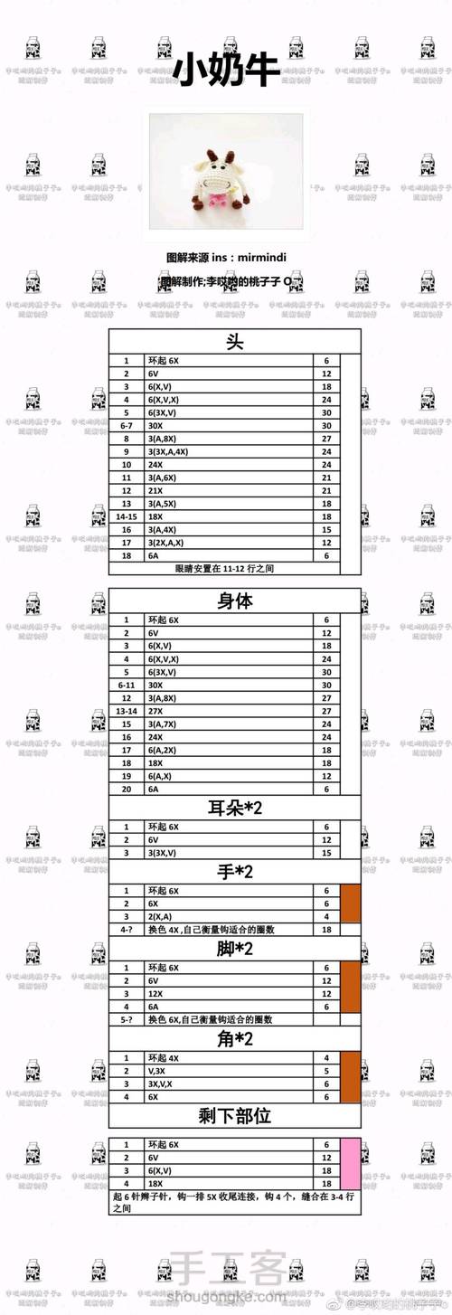 钩针玩偶挂件合集 第10步