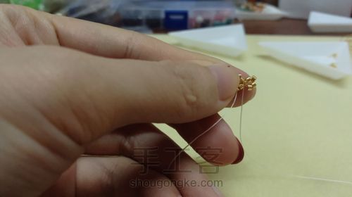 小水滴古董珠耳坠 第25步