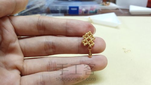 小水滴古董珠耳坠 第47步