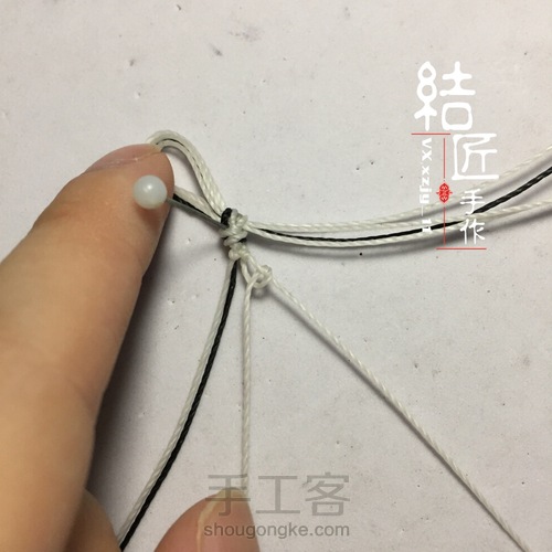 朋克风黑白choker项链 第5步