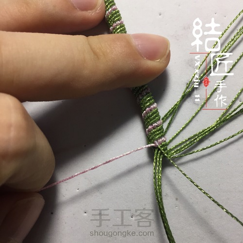 小清新名媛风手链 第37步