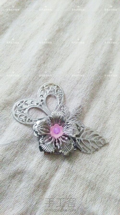 仿【蝶恋花叶】古风流苏步摇簪 第13步