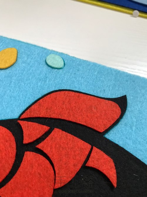 大鱼不织布粘贴画 第22步