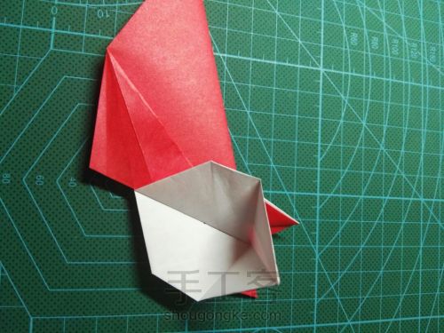 折纸小狐狸的教程——来自于折纸的白叔视频 第32步