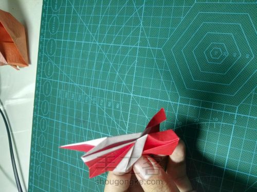 折纸小狐狸的教程——来自于折纸的白叔视频 第33步