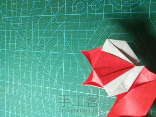 折纸小狐狸的教程——来自于折纸的白叔视频 第35步