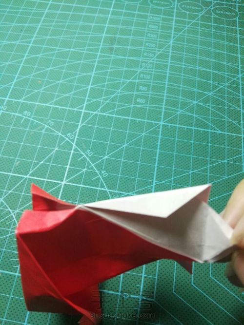 折纸小狐狸的教程——来自于折纸的白叔视频 第38步