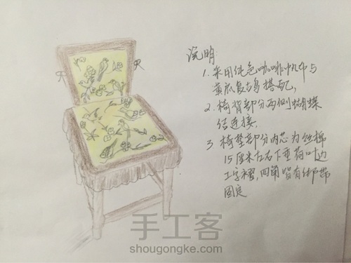 改造一对突撸皮的椅子。 第1步