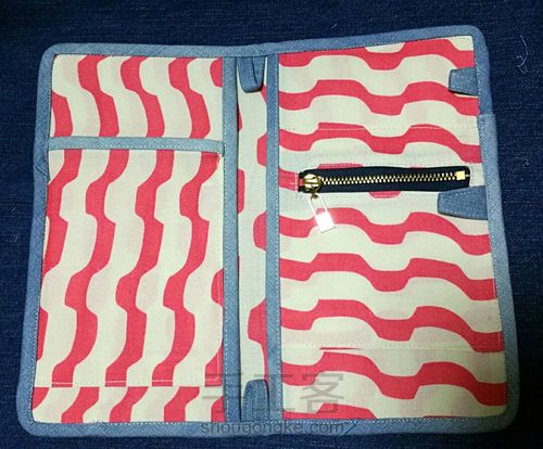 为了诗和远方~牛仔绣花护照夹 第10步