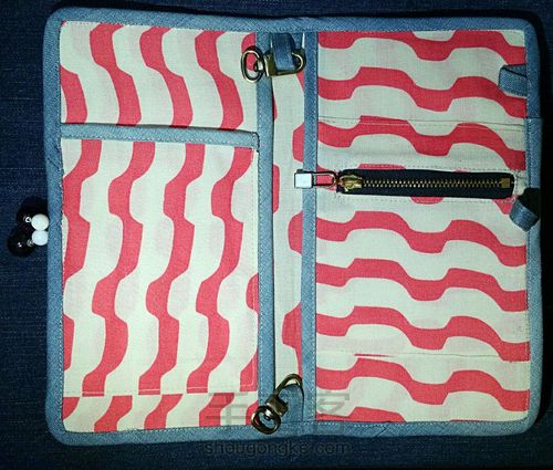 为了诗和远方~牛仔绣花护照夹 第17步