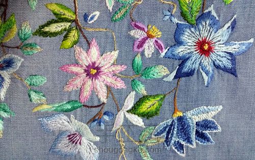 为了诗和远方~牛仔绣花护照夹 第2步