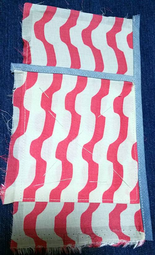 为了诗和远方~牛仔绣花护照夹 第4步