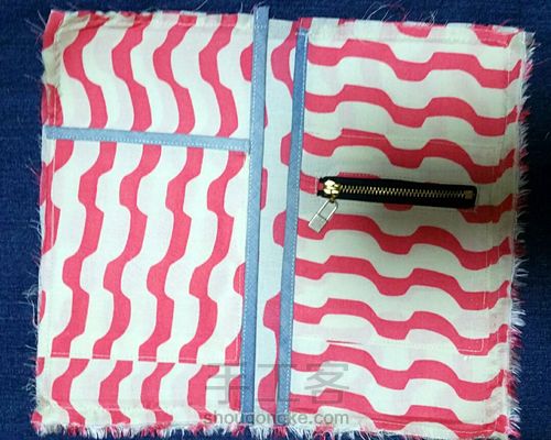 为了诗和远方~牛仔绣花护照夹 第7步