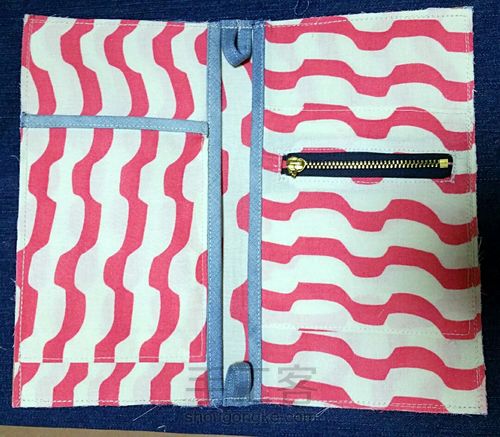 为了诗和远方~牛仔绣花护照夹 第8步