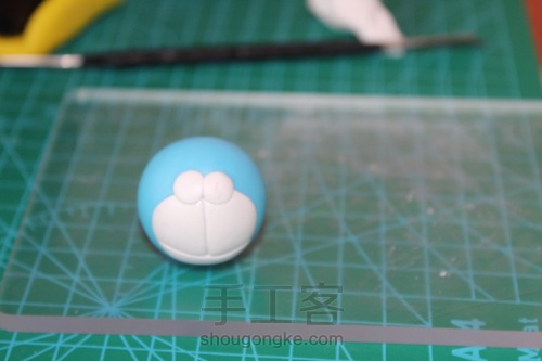 萌萌哒哆啦A梦手机支架 第5步