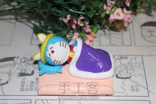 萌萌哒哆啦A梦手机支架 第28步