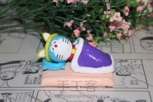 萌萌哒哆啦A梦手机支架 第32步