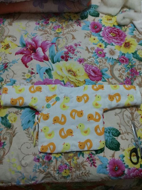 宝宝小黄鸭和尚服棉袄 第18步