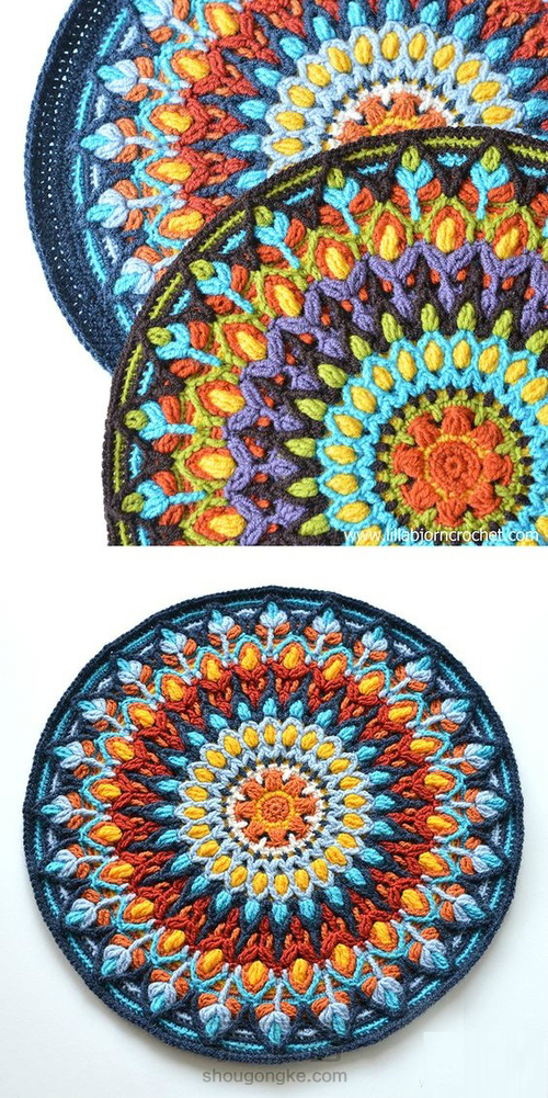 曼荼罗钩编图解（网络图片） 第8步