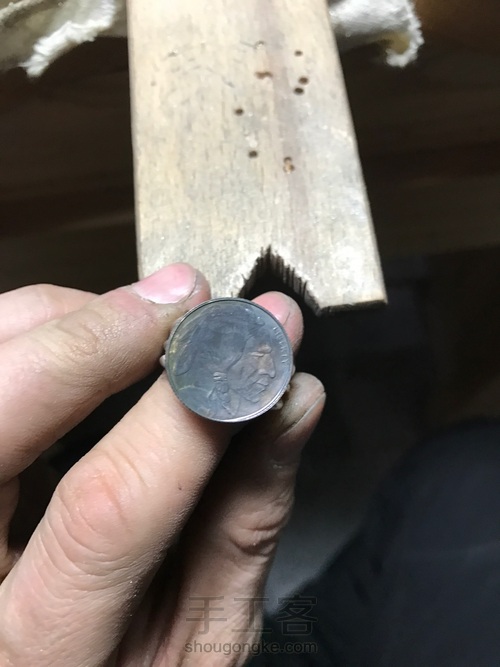 教你做一个复古硬币戒指 第9步