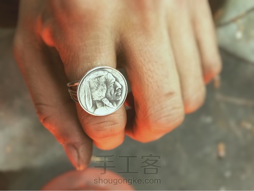教你做一个复古硬币戒指 第11步