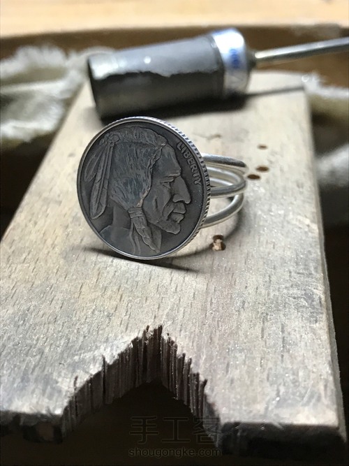 教你做一个复古硬币戒指 第10步