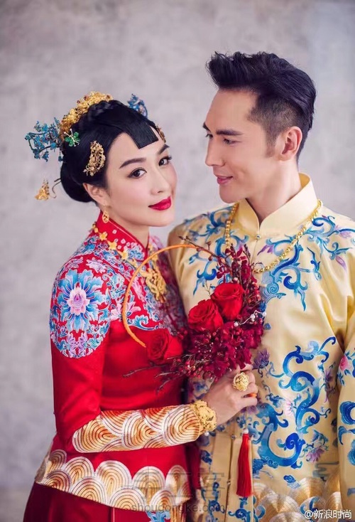 仿钟丽缇大婚团扇手捧花 第1步