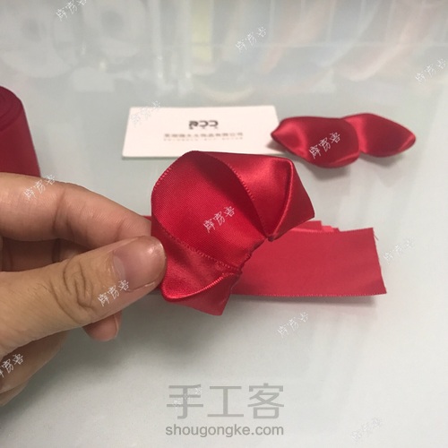 仿钟丽缇大婚团扇手捧花 第6步