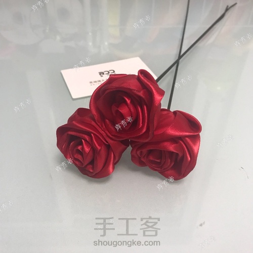 仿钟丽缇大婚团扇手捧花 第9步