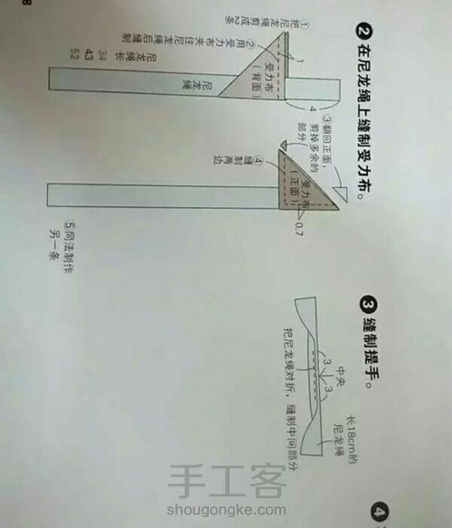 清新小松树双肩包 第3步