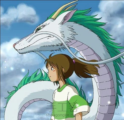 刻纸 动漫《千与千寻》宫崎骏 第2步