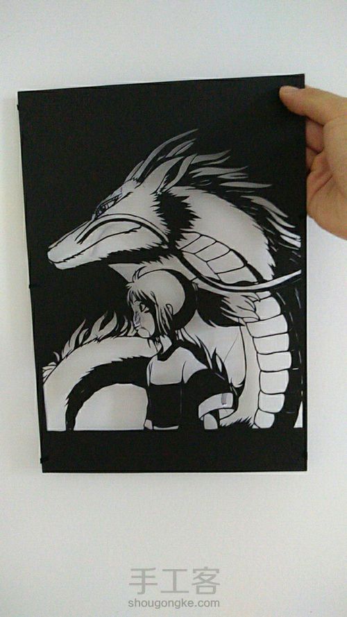 刻纸 动漫《千与千寻》宫崎骏 第9步