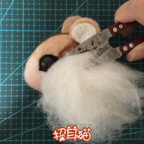 【招耳猫】羊毛毡教程之松鼠胸针 第30步