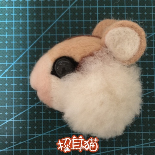 【招耳猫】羊毛毡教程之松鼠胸针 第33步