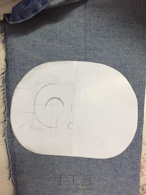 牛仔裤改个包 第3步