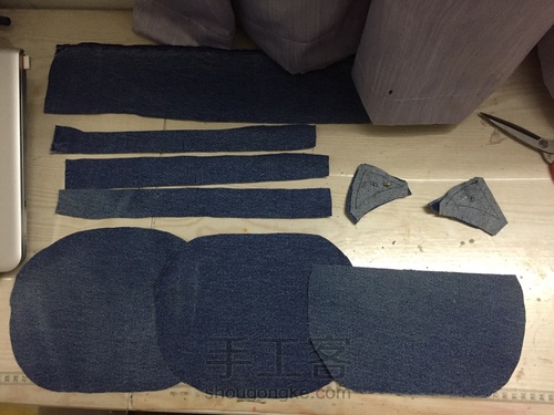 牛仔裤改个包 第4步