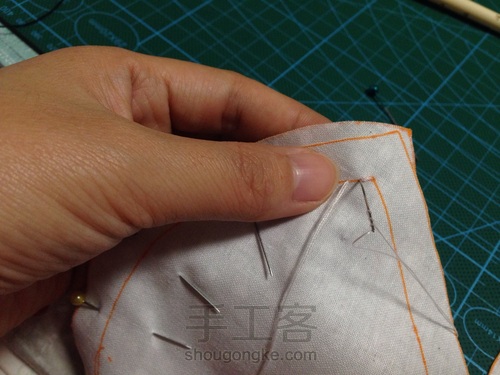 四片式口金包 第7步