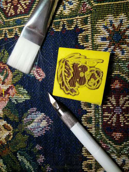 😲眼睛快瞎掉的酷炫古风撑伞橡皮章 第1步