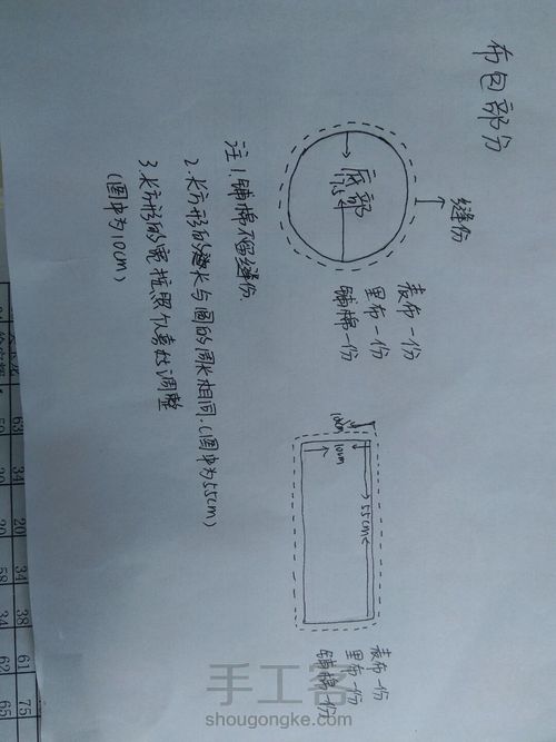 抽绳钩针布包，够文艺 第3步