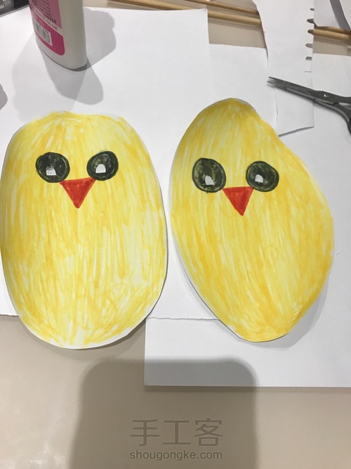 小鸡出壳咯(亲子手工) 第5步