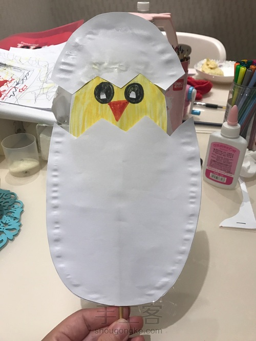 小鸡出壳咯（亲子手工） 第16步