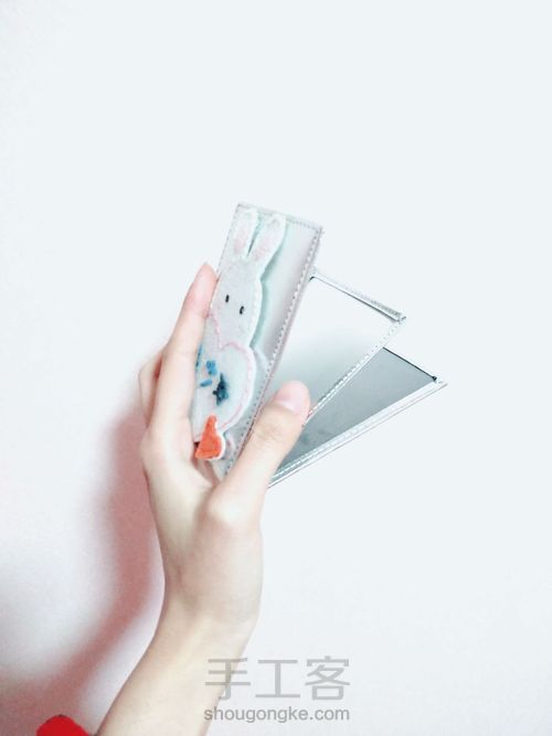 不织布小兔子布贴 第4步