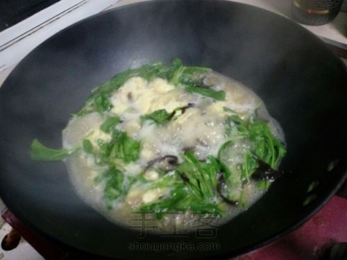 饿了，剩的疙瘩汤整点 第5步