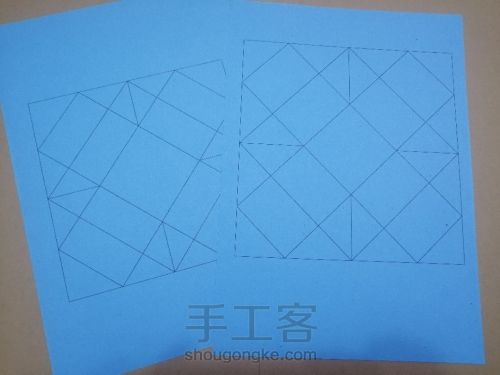 纸艺折纸首饰盒制作教程 第1步