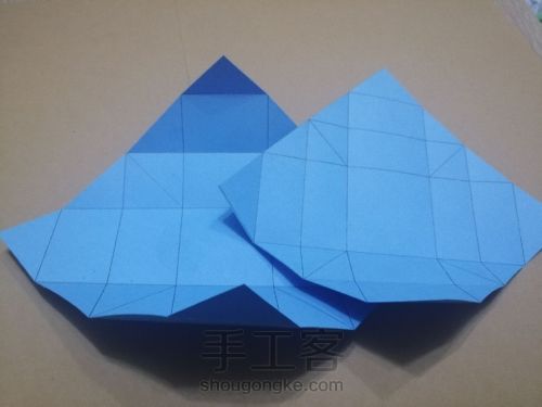 纸艺折纸首饰盒制作教程 第4步