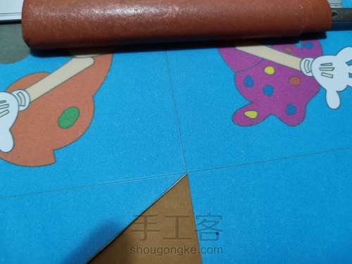 喜糖盒子米奇儿童版本制作过程及图纸 第5步