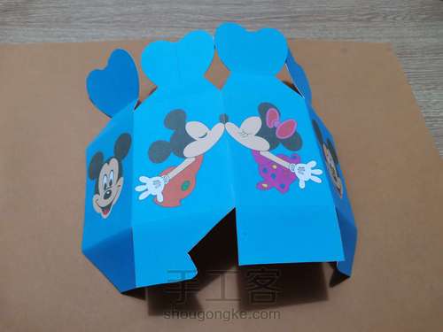 喜糖盒子米奇儿童版本制作过程及图纸 第6步