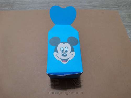 喜糖盒子米奇儿童版本制作过程及图纸 第9步